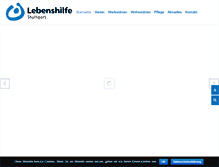 Tablet Screenshot of lebenshilfe-stuttgart.de